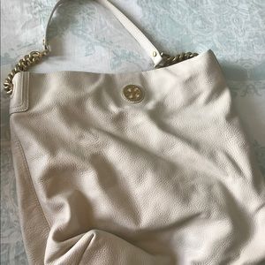 Tory Burch Off White Hobo Bag